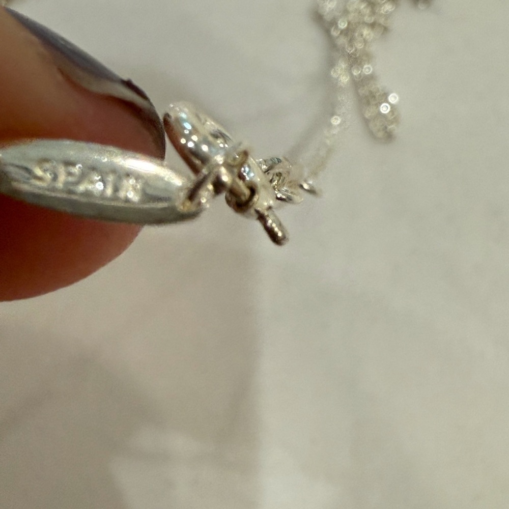 Tiffany Necklace Open Heart Elsa Peretti Sterling Silver .925 15mm heart 16in - Picture 8 of 12